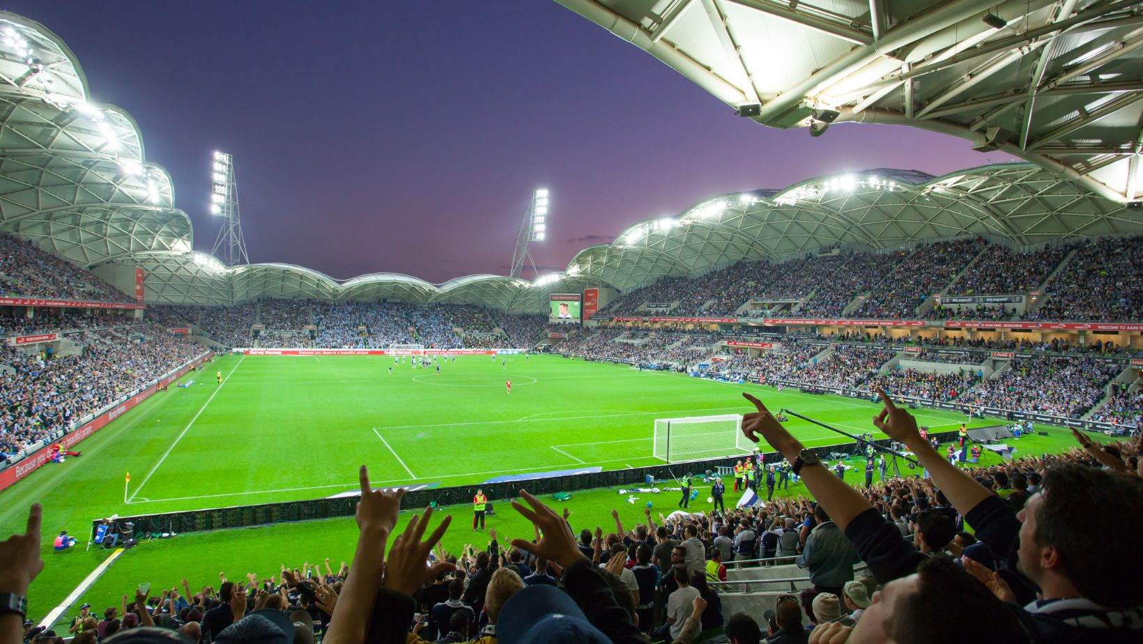 A football stadium in England for the Barclays Premier League.