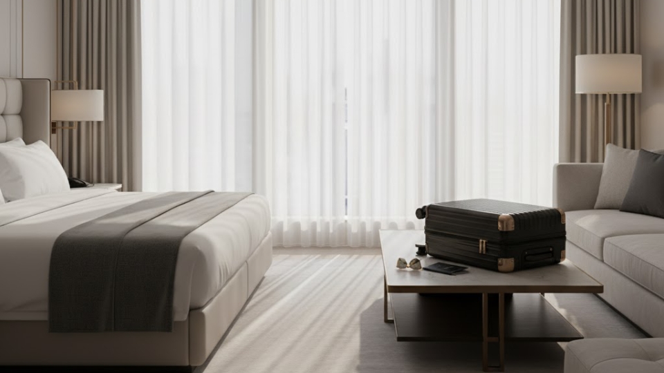 Luxury hotel room